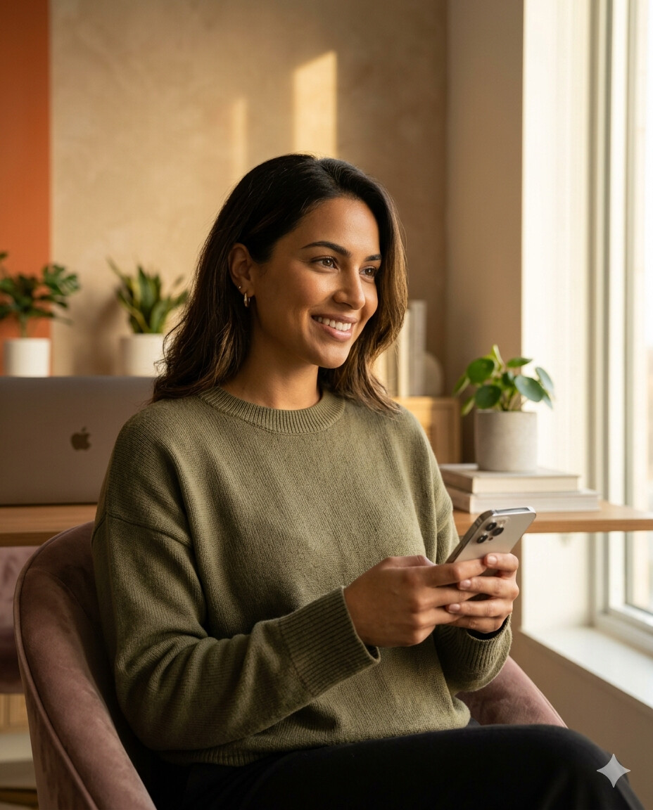 Creator running her DM business with SmartBrain